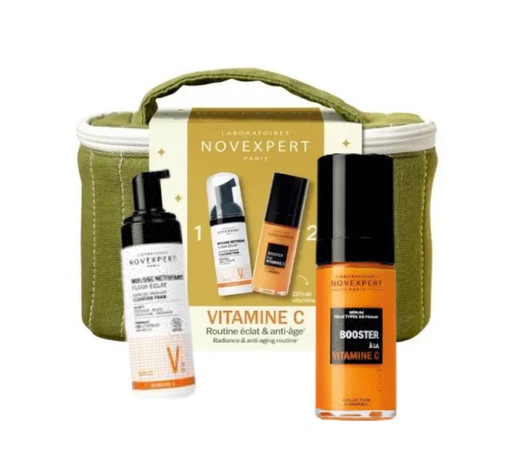 NOVEXPERT TROUSSE BOOSTER VITAMINE C + MOUSSE FLASH ECLAT 
