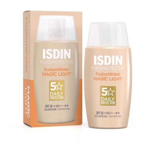 [8429420231504] ISDIN SOLAIRE FUSION WATER MAGIC LIGHT SPF50 50ML