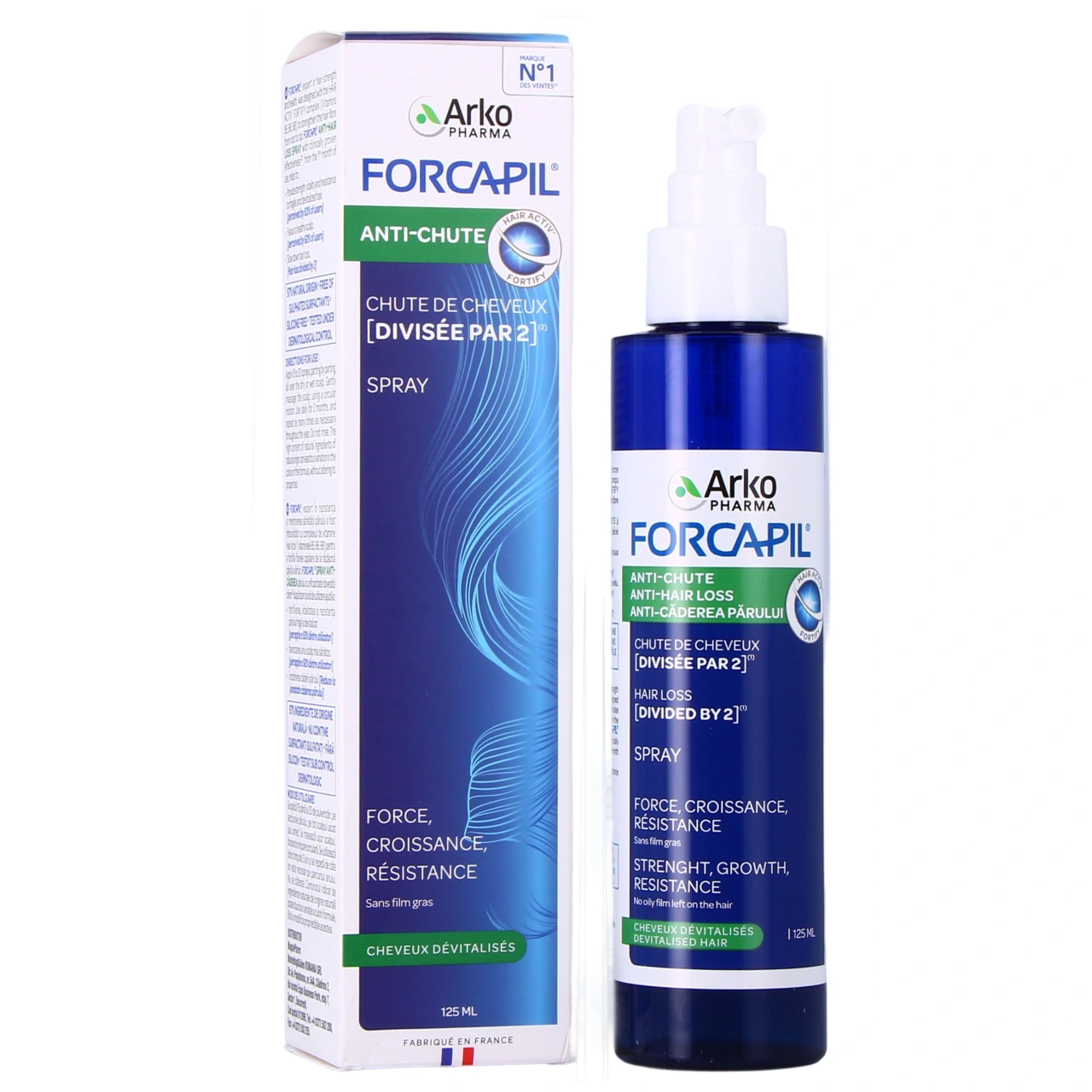 ARKOPHARMA FORCAPIL SPRAY PERTE DE CHEVEUX 125ML 