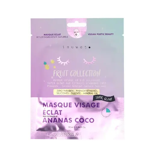 INUWET MASQUE VISAGE ECLAT ANANAS COCO 30ML