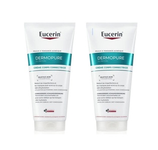 EUCERIN PACK DERMOPURE CLINICAL CREME CORPS CORRECTRICE 2*200ML