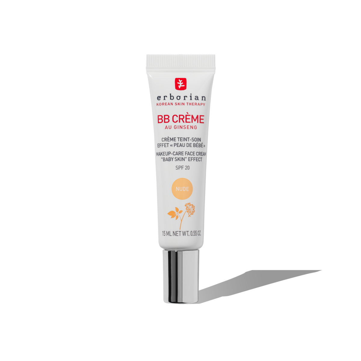 ERBORIAN BB CREME AU GINSENG SPF20 - NUDE 15ML 