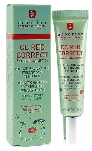 [8809255783780] ERBORIAN CC RED CORRECT A LA CENTELLA ASIATICA SPF25 15ML 