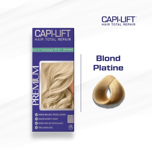 [6111254023708] CAPILIFT COLORATION - 10.0 BLOND PLATINE FROID 