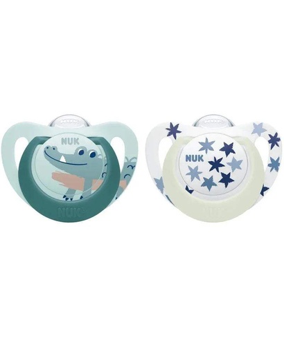 [4008600399001] NUK STAR JOUR & NUIT 6-18M 2U 