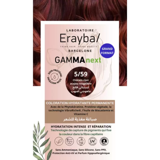 [8436022399204] ERAYBA GAMMA NEXT 5/59+ CHATAIN CLAIR ACAJOU ROUGEATRE 100ML