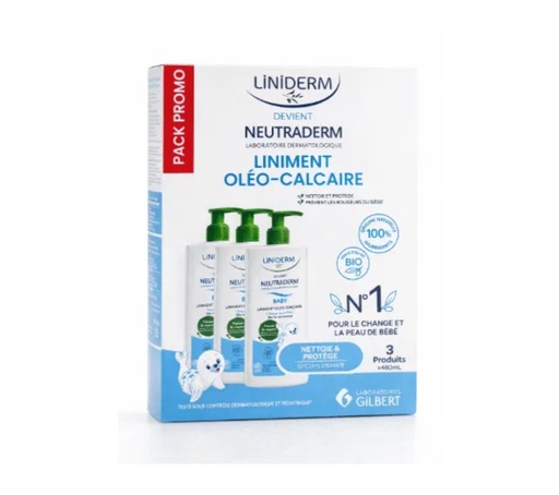 [20000155954862] GILBERT PACK LINIDERM LINIMENT OLEO-CALCAIRE 3*480ML