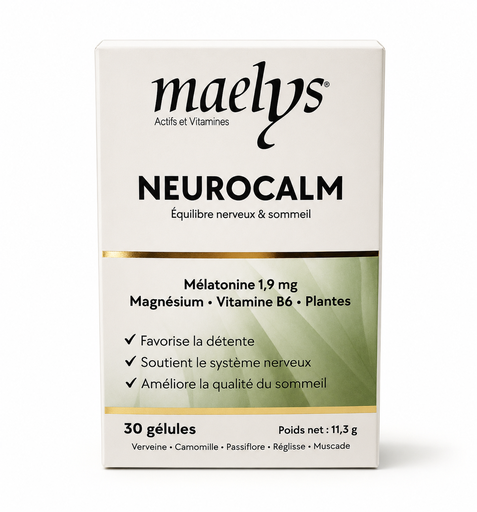 [796554054254] MAELYS NEUROCALM MELATONINE 1,9MG 30 GELULES 