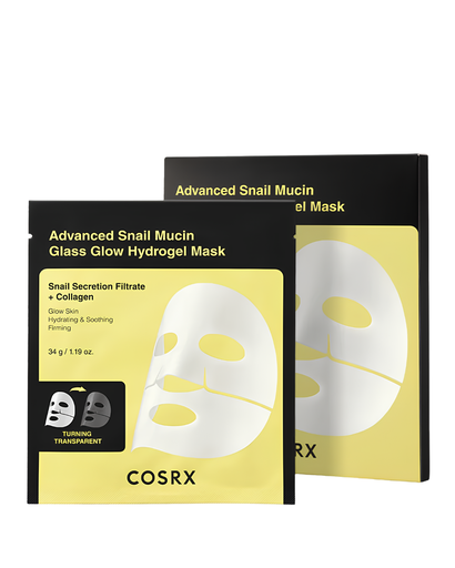 [8809598457058] COSRX ADVANCED SNAIL MUCIN GLASS GLOW HYDROGEL MASK 3U