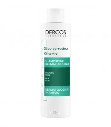 [3337875874366] VICHY DERCOS SEBO-CORRECTEUR SHAMPOOING DERMATOLOGIQUE 200ML