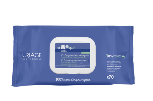 [3661434008757] URIAGE BEBE 1ERE LINGETTES D'EAU NETTOYANTES 70U