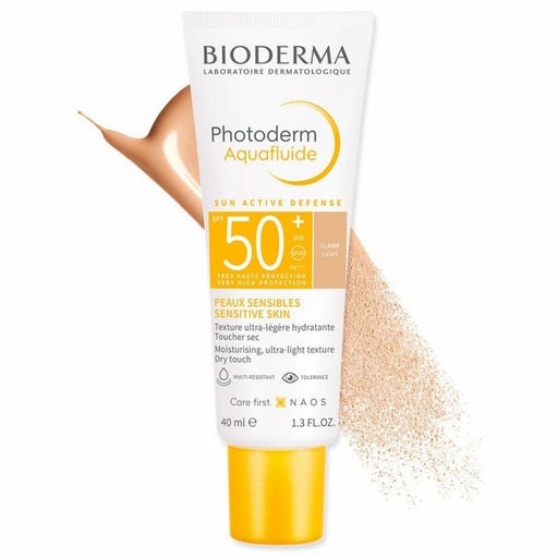 [3701129807392] BIODERMA PHOTODERM AQUAFLUIDE SPF50+ TEINTE CLAIRE 40ML