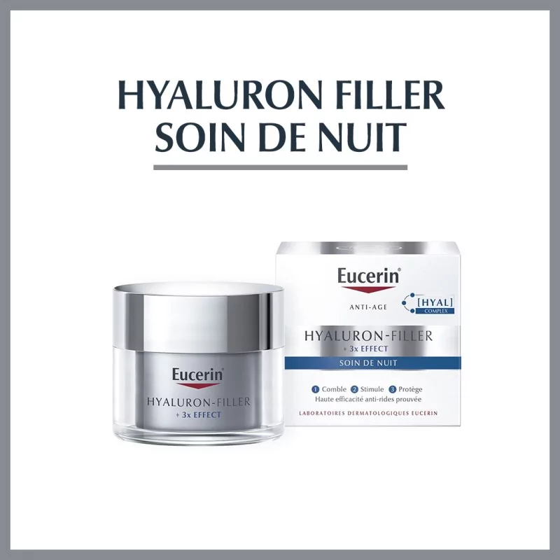 EUCERIN HYALURON-FILLER + 3X EFFECT SOIN DE NUIT 50ML