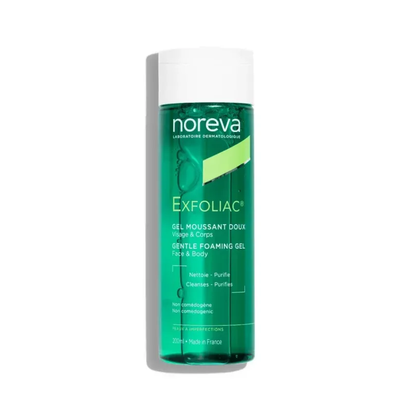 NOREVA EXFOLIAC GEL MOUSSANT DOUX 200ML