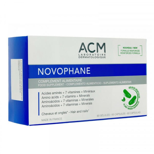 [3760095253305] ACM NOVOPHANE COMPLEMENT ALIMENTAIRE CHEVEUX & ONGLES - 60 GELULES