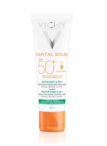 [3337875695176] VICHY CAPITAL SOLEIL MATIFIANT 3EN1 SPF50+ 50ML