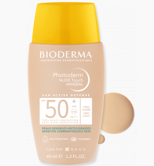 BIODERMA PHOTODERM NUDE TOUCH MINERAL SPF50+ TEINTE TRES CLAIRE 40ML